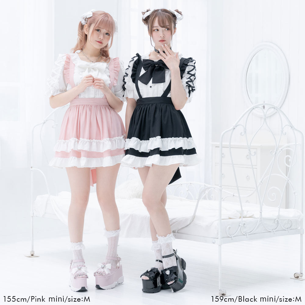 La Pafait ロリータ　姫ギャル　当時物　リボンフリルミニスカート La Pafait ロリータ 姫ギャル 当時物 リボンフリルミニスカート