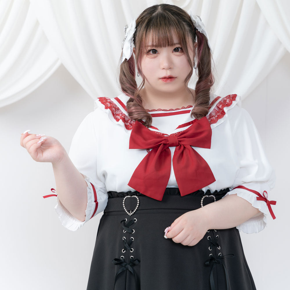 ボリュームスリーブリボンブラウス　フレイアイディー　リアラバイピージー　好きに 532530-11_1000x.jpg?v=1675414445