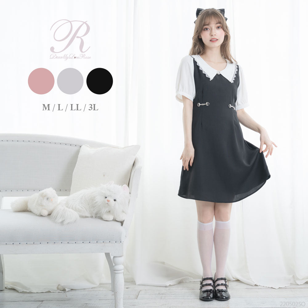 【美品】&ellecy ロングワンピース ウエストベルト 薔薇 総柄 日本製M セール】 ベルト付刺繍ロングワンピース （ロング・マキシ丈