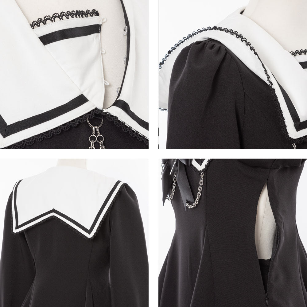 闇セーラーチェーンリボンセットアップ – レディースファッション通販