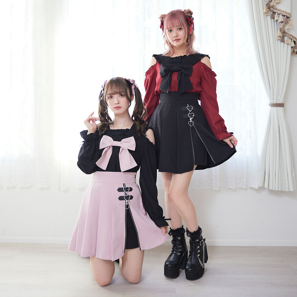 ハートジッププリーツスカパン – レディースファッション通販の夢展望