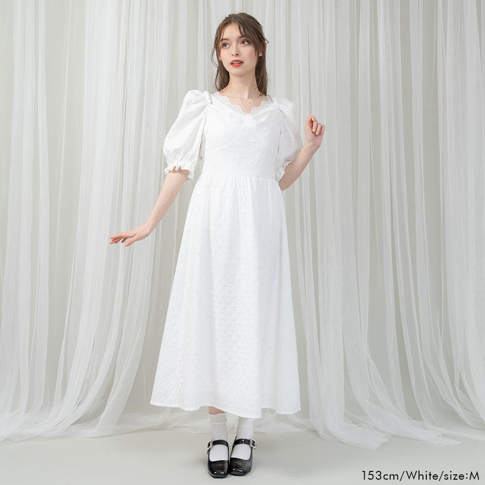 【最終値下げ】DearMyLoveWhip リボンワンピース　５Ｌ DearMyLoveWhip / お茶会フリルハートリボンワンピース 5L