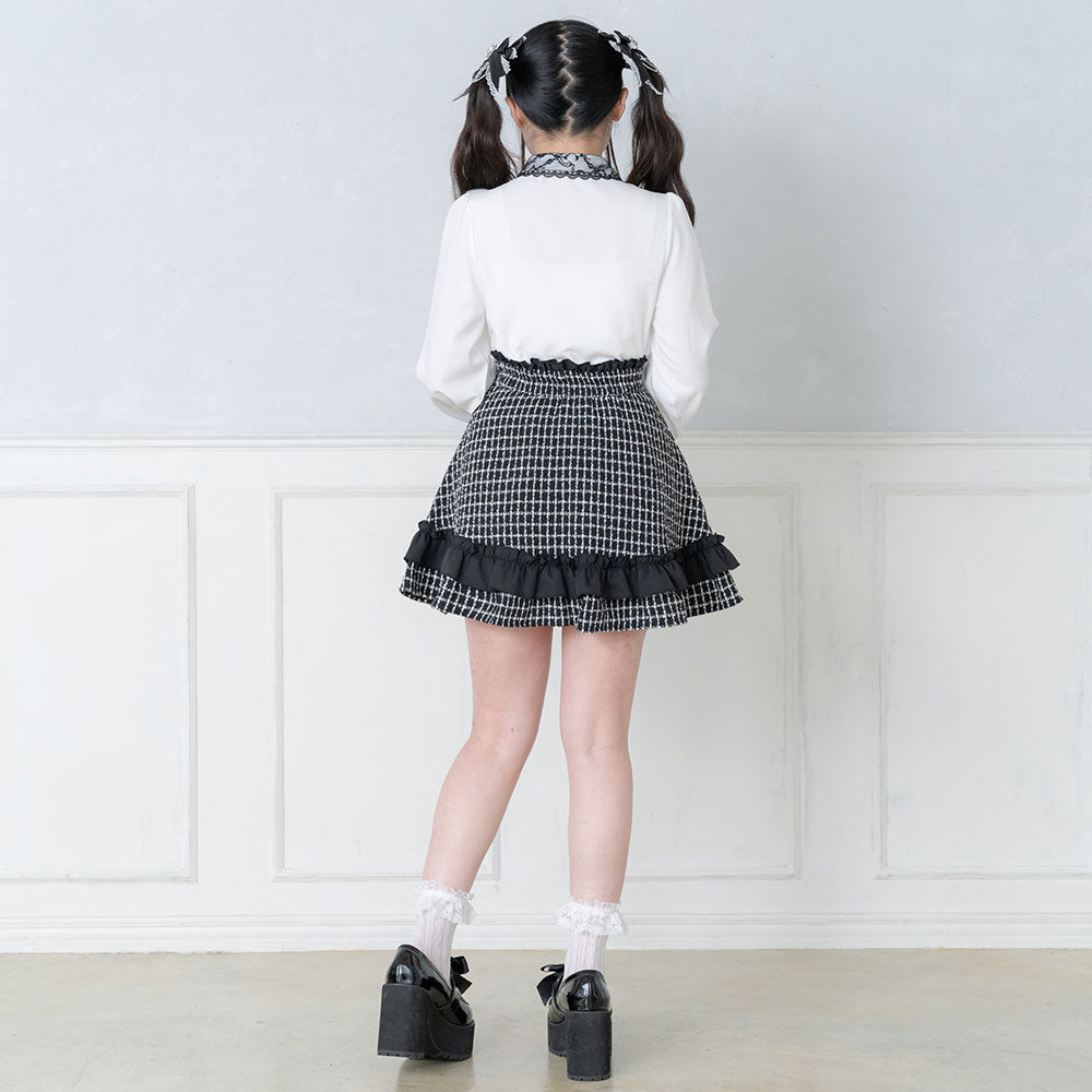 Dear my love whip キラキラビジューレース重ねフリルワンピ 5L DearMyLove ワンピース キラキラビジューレース重ねフリル