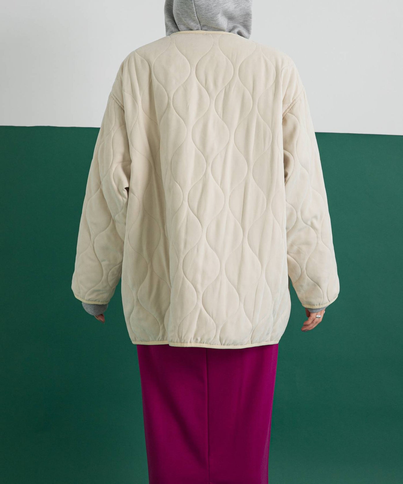 ファーベスト付きキルティングコート – レディースファッション通販の