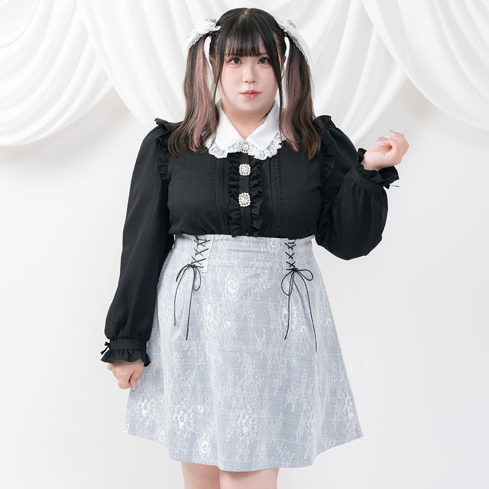 レースアップスカート レース重ねレースアップスカート – レディースファッション通販の夢