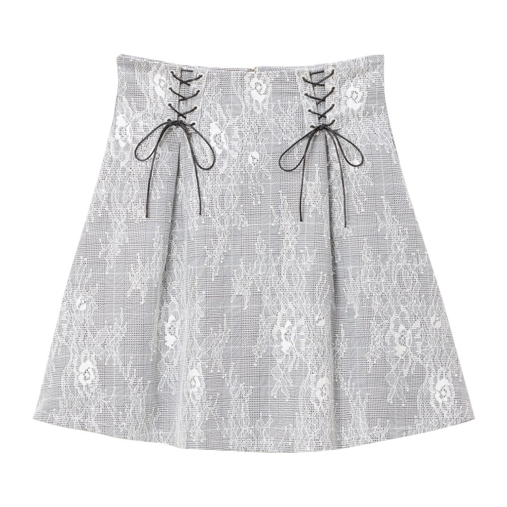 レース重ねレースアップスカート – レディースファッション通販