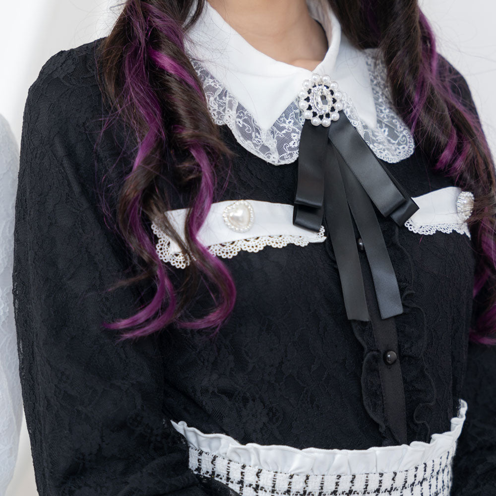 エイミー❤︎ビジューレースブラウス　新品❤︎ eimy istoire - エイミー❤︎ビジューレースブラウス 新品❤︎の通販
