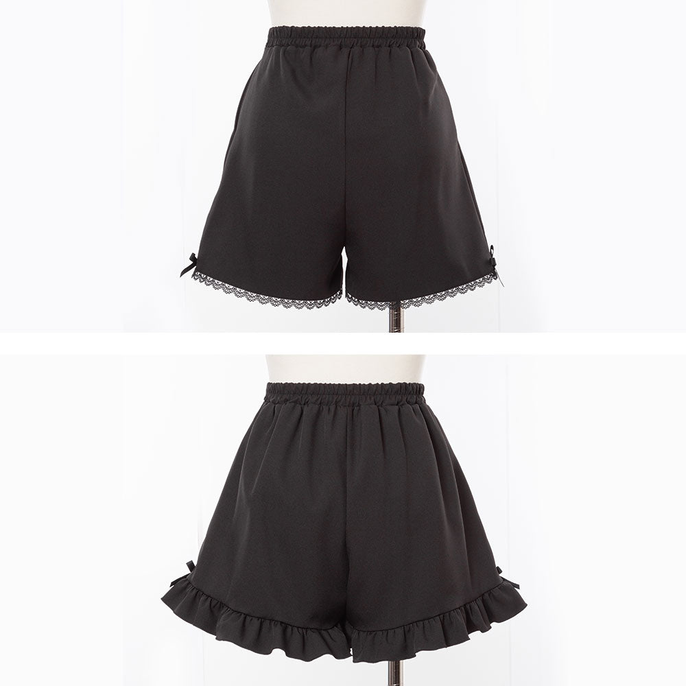デザインショートパンツ ショートパンツ スタイルアップ セール】【ウェスト細見えでスタイルアップ♪】ハイウエスト