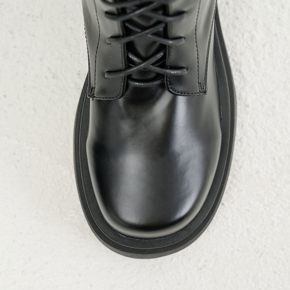 厚底レースアップロングブーツ – レディースファッション通販の