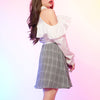 ホワイト×グレンチェックミニ