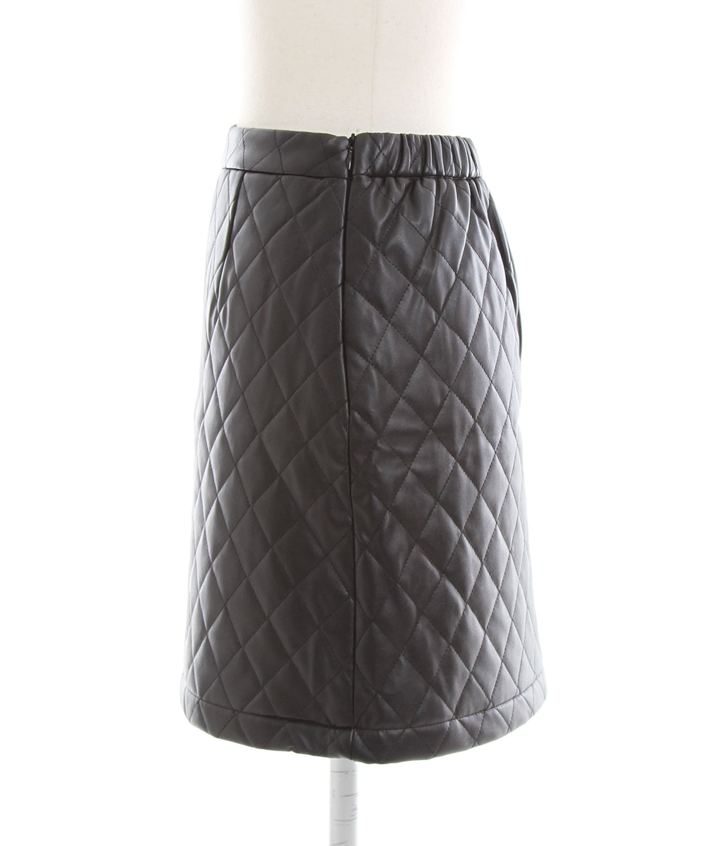 新春セール】キルティングorプリーツ選べるフェイクレザースカート