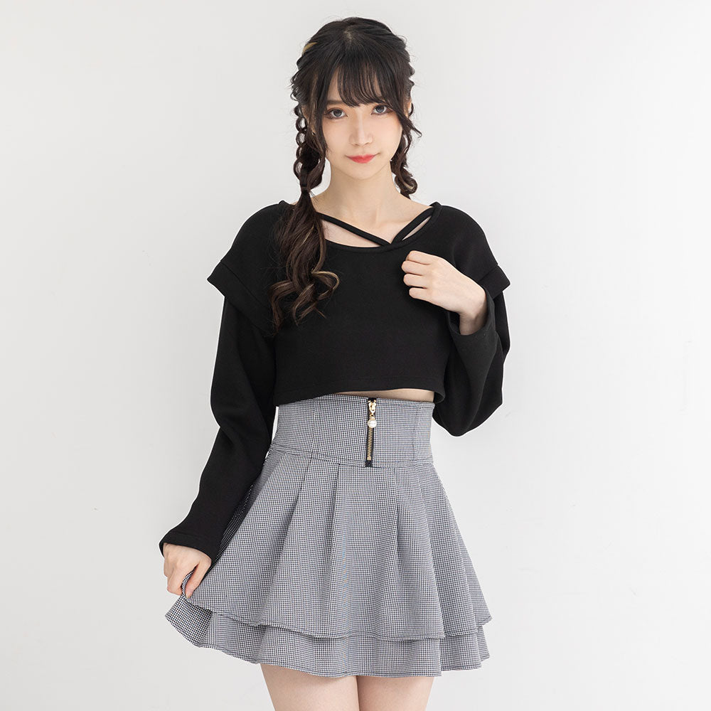 ✨美シルエット✨未使用級 ADORE ウーリーチェックアシメトリースカート Ｍ ✨美シルエット✨未使用級 ADORE ウーリーチェックアシメトリー
