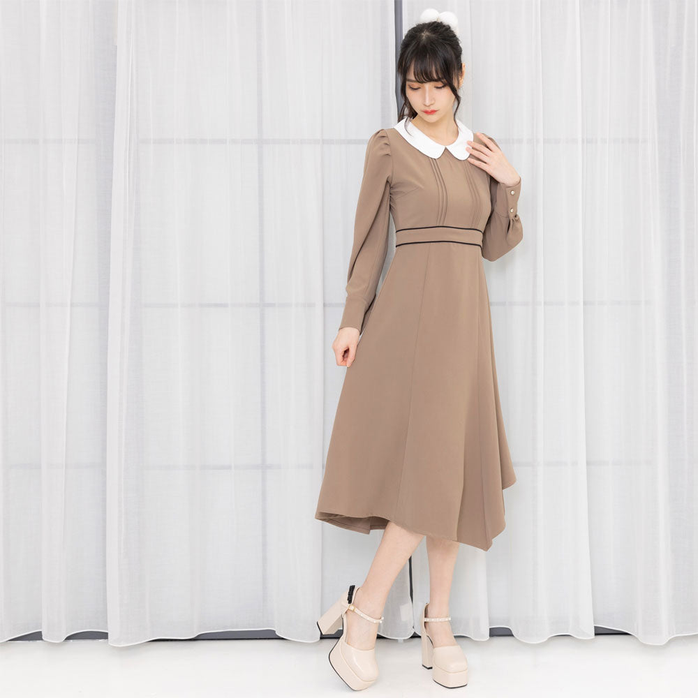 パイピングマーメイドワンピース – レディースファッション通販