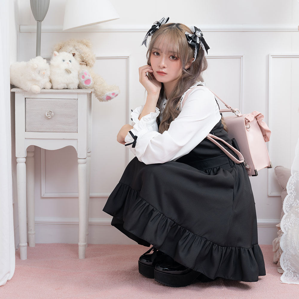 ディアマイラブエミリー　ワンピース　ジャンスカ フリルハートボタンジャンスカ – レディースファッション通販の