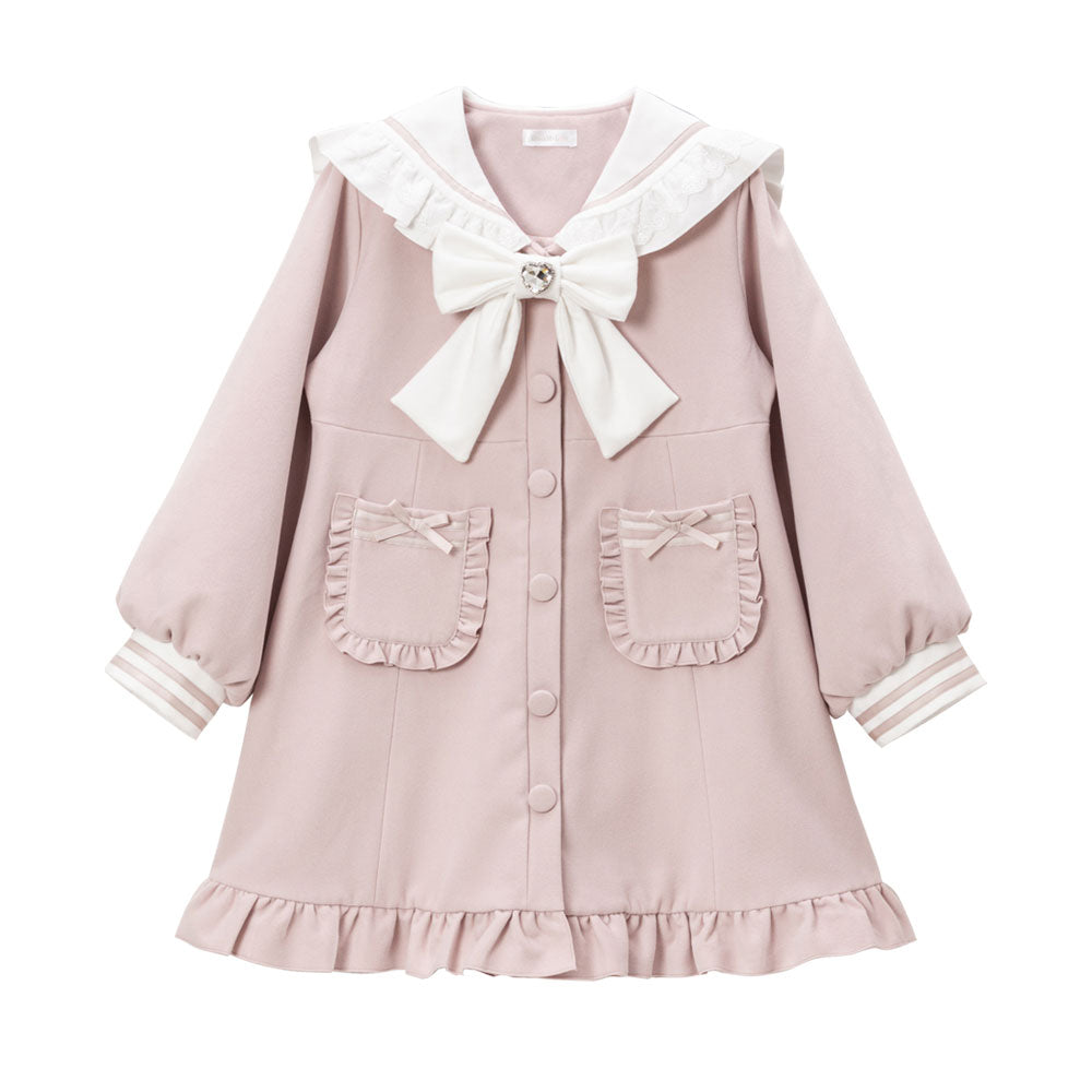レースフリルビジュープリンセスリボンコート – レディース