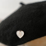 ロゴチャームベレー帽