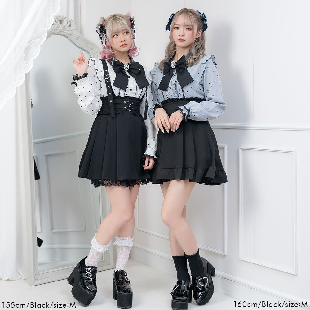まとめ買い】【送料無料】ハートいっぱいデザインスカート