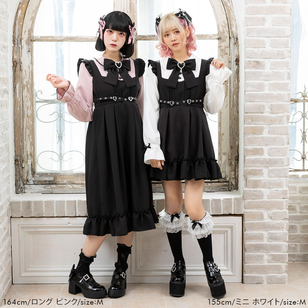 キラキラハートクロスベルトワンピース – レディースファッション通販