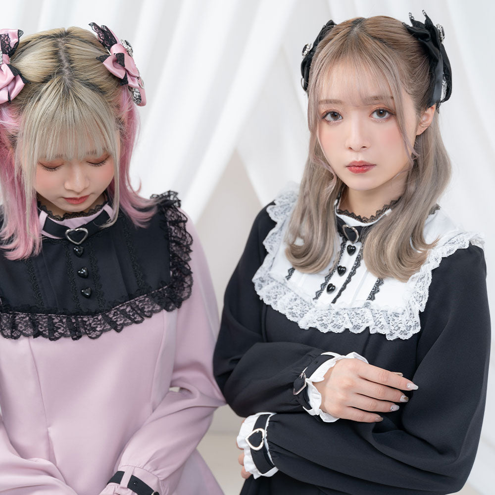 ハートチョーカーヨークレースセットアップ – レディースファッション