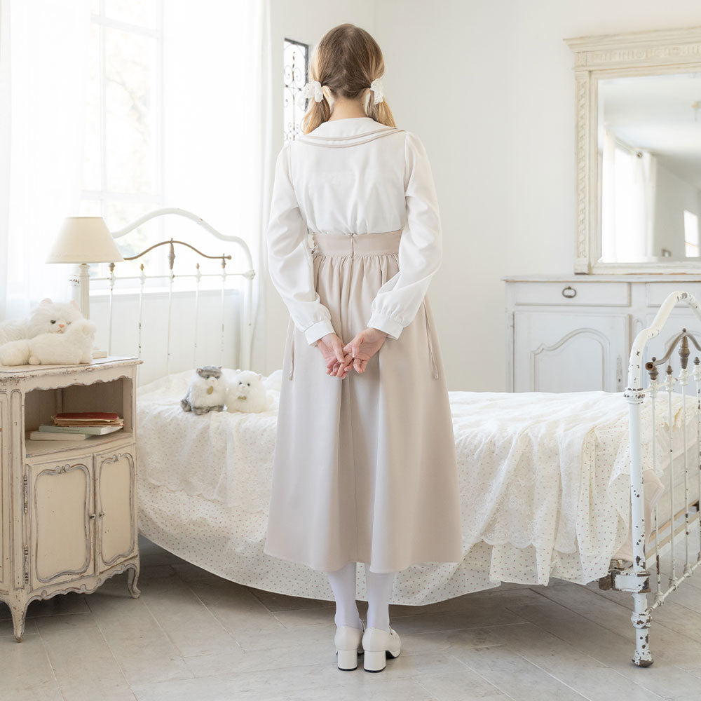 新品　NOBLE ♡襟パイピングブラウス♡ COFREX】 前立パイピングブラウス 五分袖 レディースデザインシャツ(S