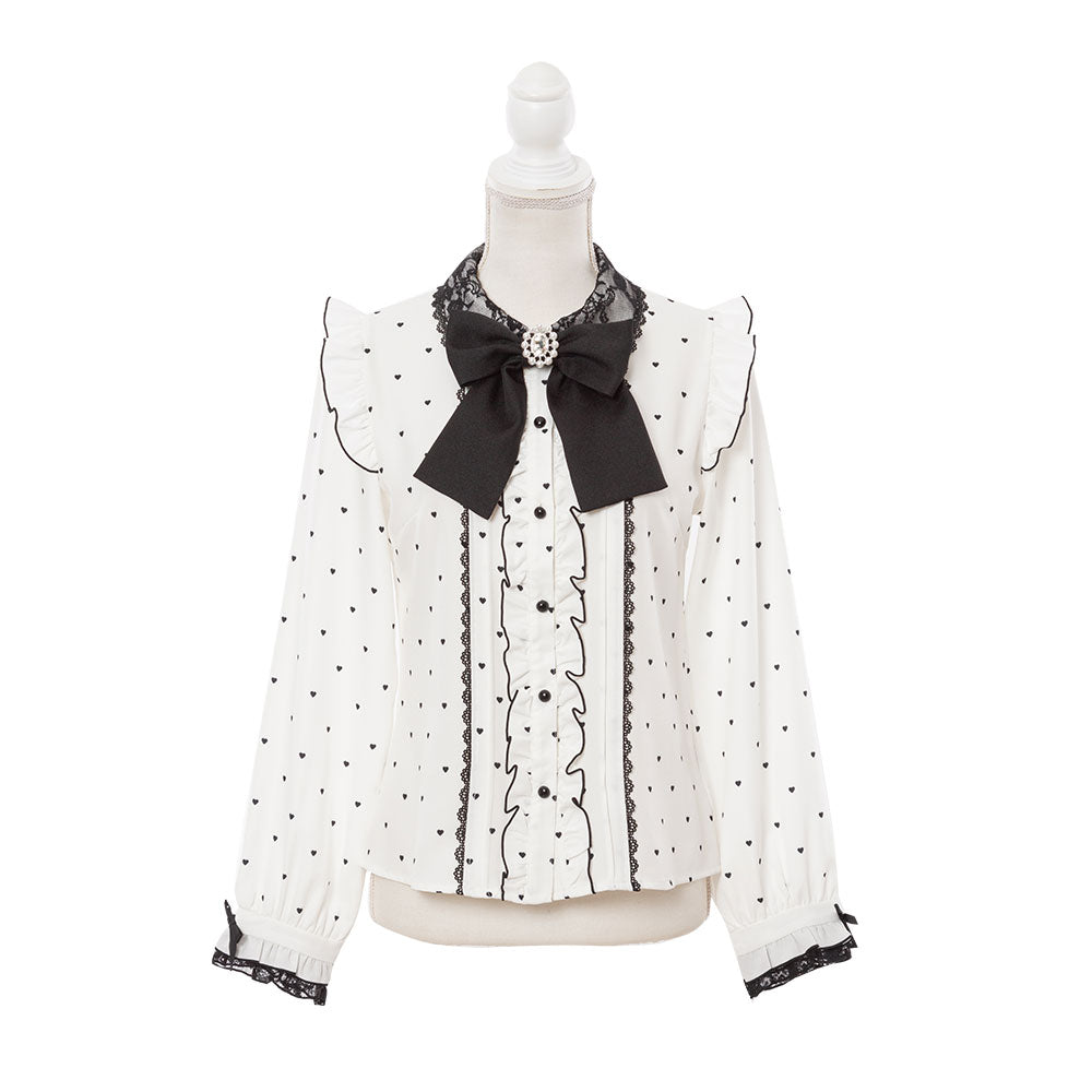 希少【franche lippee】日本製　ドットフリルブラウス franche lippee - 希少【franche lippee】日本製 ドットフリル