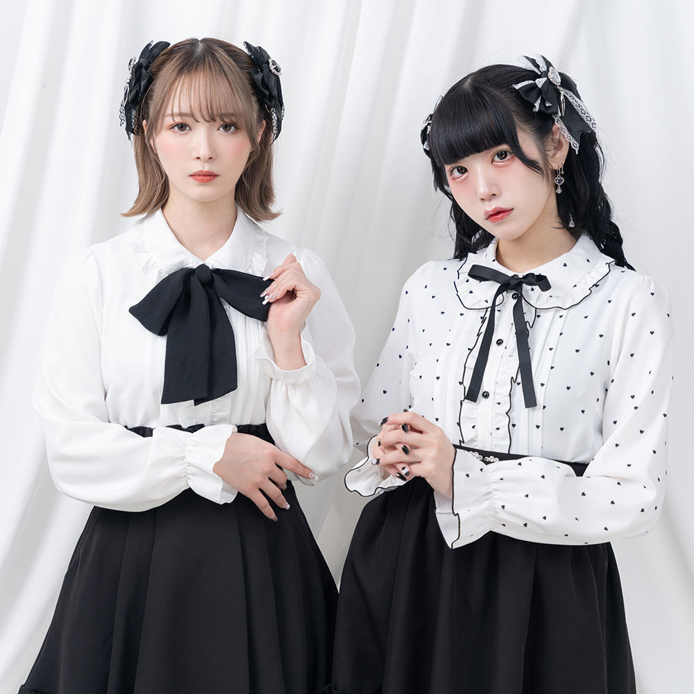 丸襟フリルボウタイセットブラウス – レディースファッション通販の夢展望【公式】