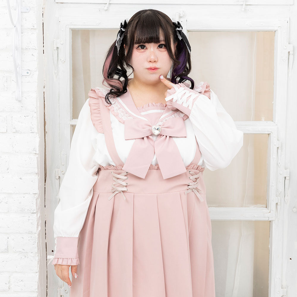 アプワイザー♡袖レースビジューブラウス セーラーレースビジューブラウス – レディースファッション通販の夢