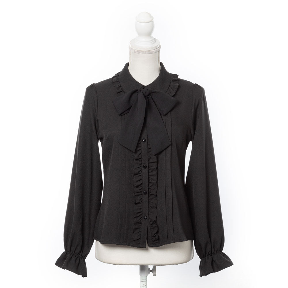 丸襟フリルボウタイセットブラウス – レディースファッション通販の夢