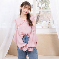 マルチwayビッグ襟シャツワンピース