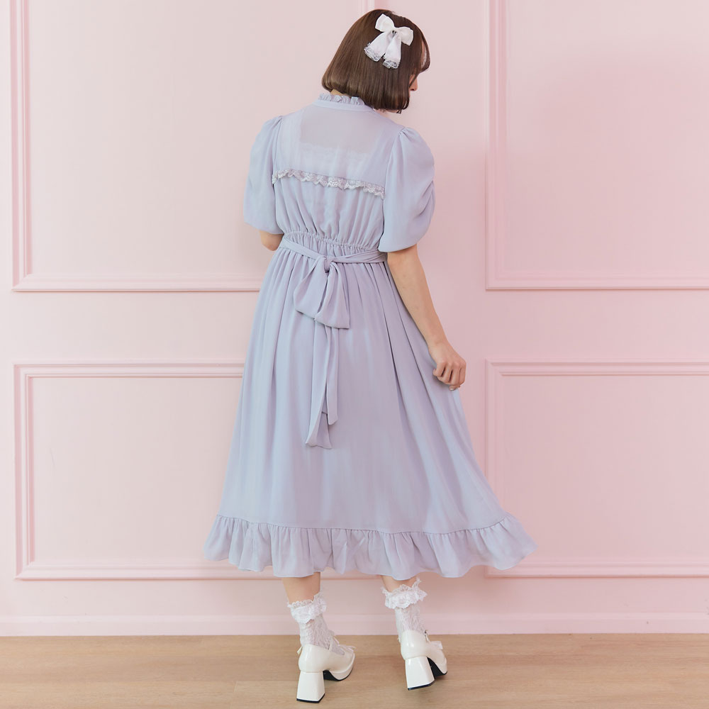 上品胸開きフリルワンピース – レディースファッション通販の夢展望