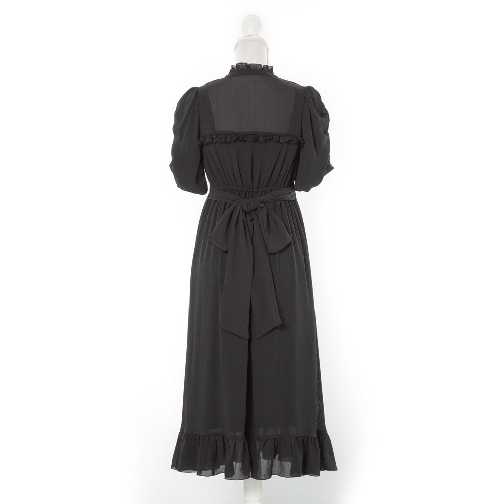 上品胸開きフリルワンピース – レディースファッション通販の夢展望  