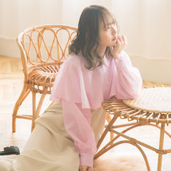 ピンク×アイボリー