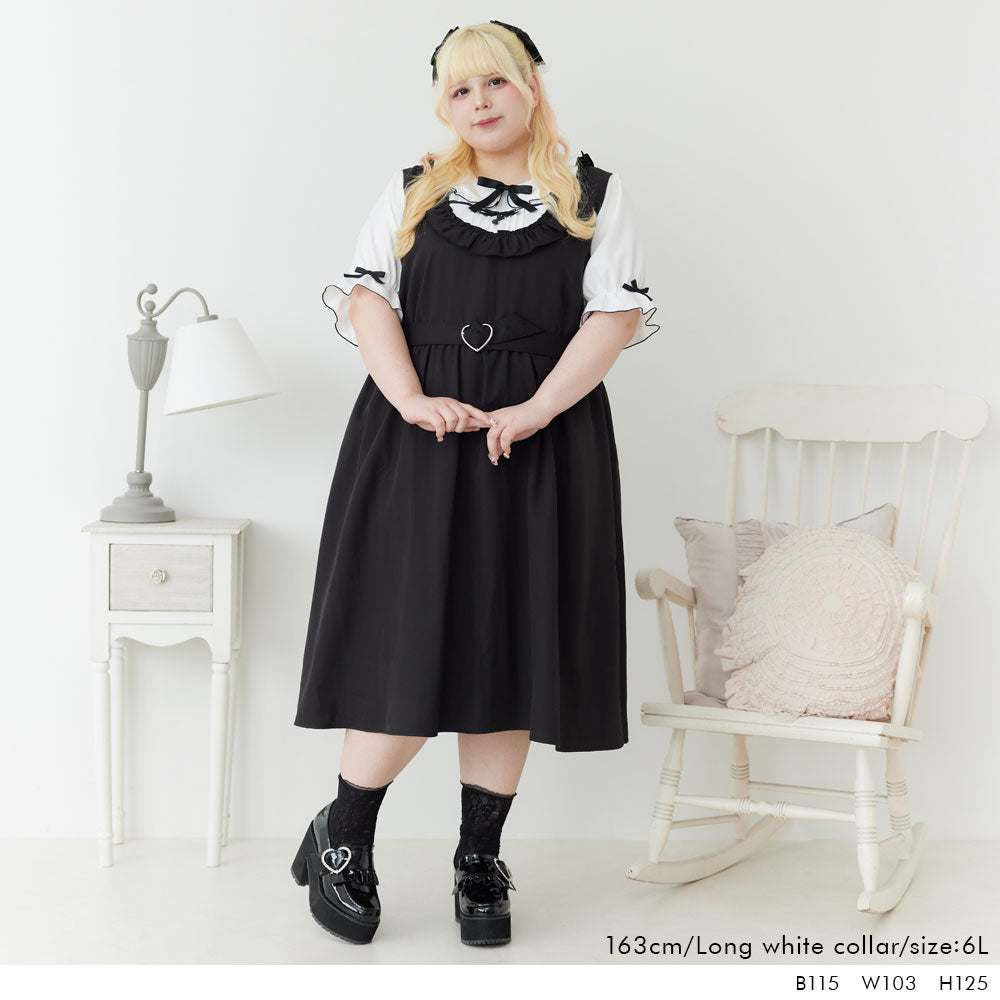 お茶会フリルハートリボンワンピース お茶会フリルハートリボンワンピース – レディースファッション
