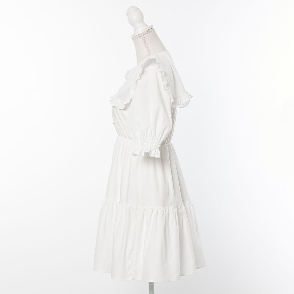ZIMMERMANN ティアード ラップミニワンピース 【関税なし】 ZIMMERMANN ティアード ラップミニワンピース 【関税なし