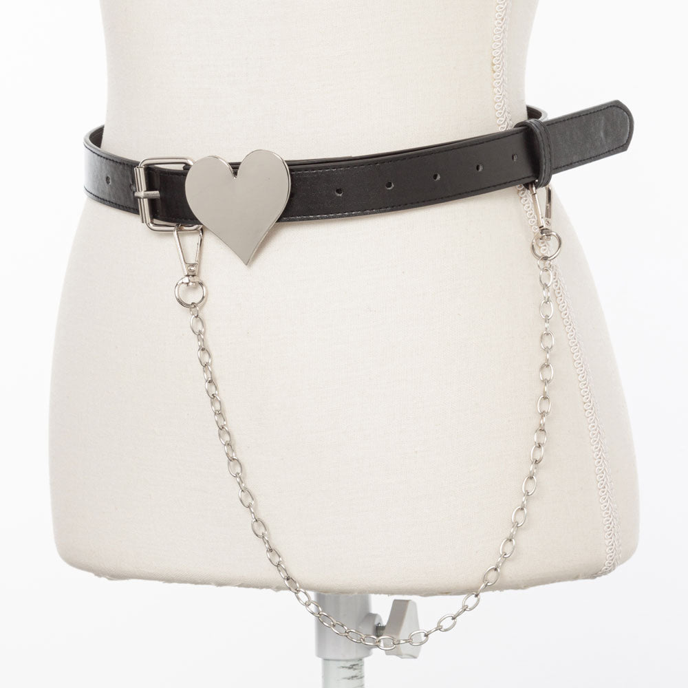 ハートプレートチェーンベルト – レディースファッション通販の夢展望