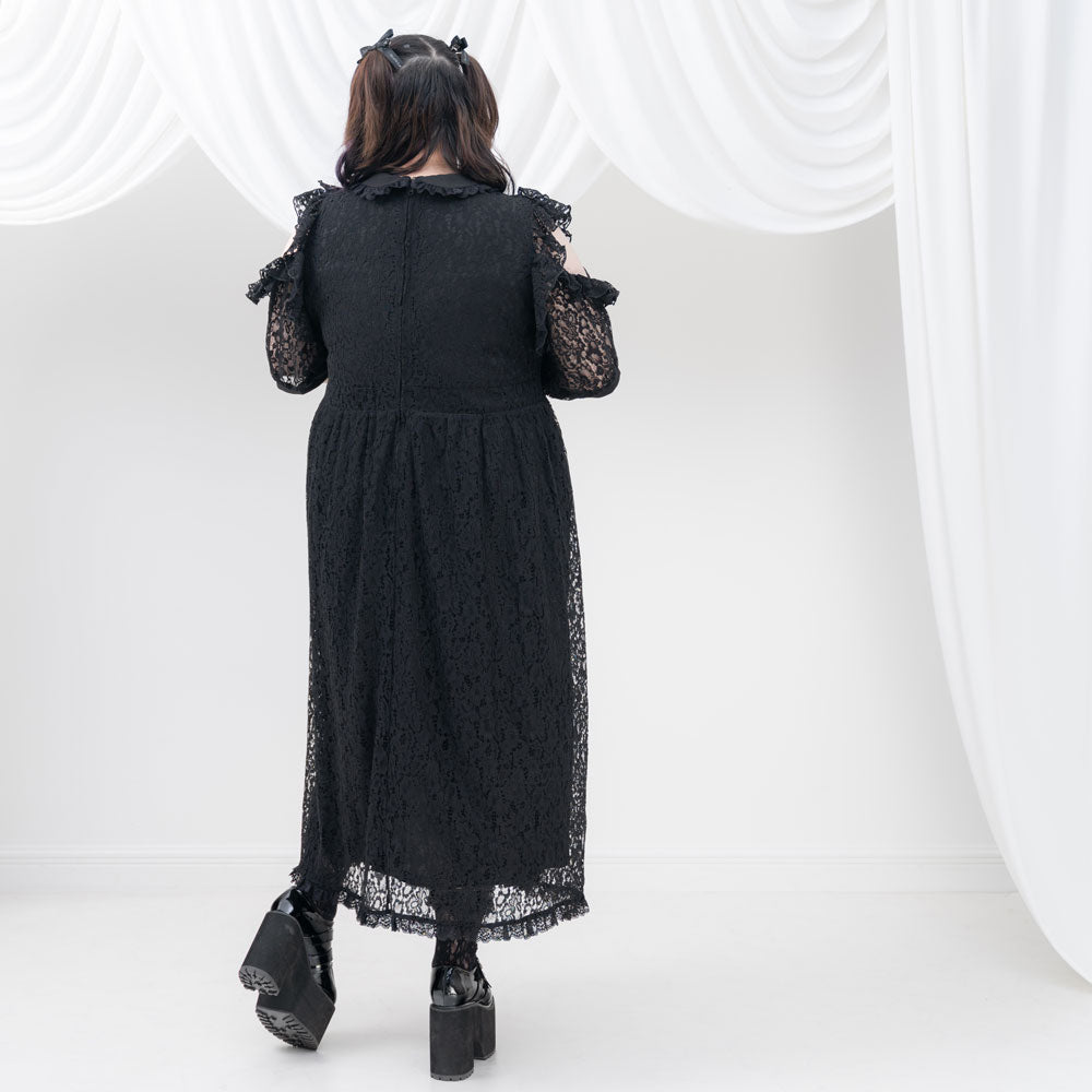 イノセントリボンフリルレースワンピース – レディースファッション