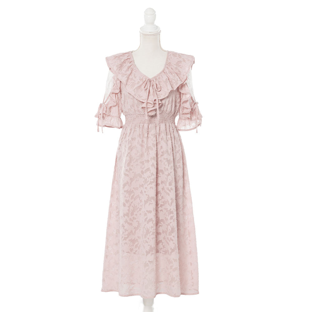 ショルダーレースモテフリルワンピース – レディース