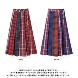 【Rabintage】Fascinate Check Long Skirt
