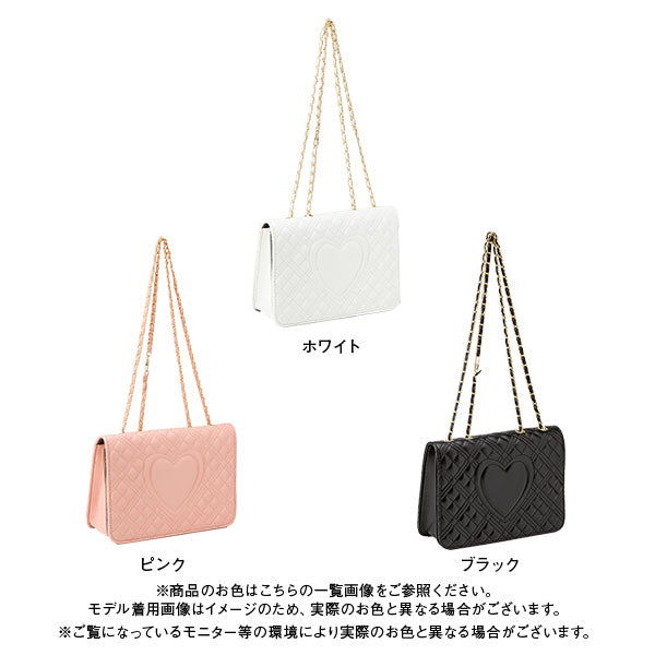 ハートキルティングチェーンバッグ