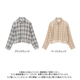 【ゲリラセール対象】【メール便】シアーチェックショートシャツ