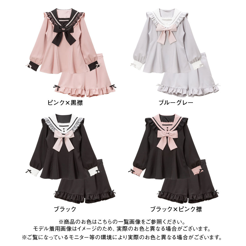 レースアップセーラセットアップ