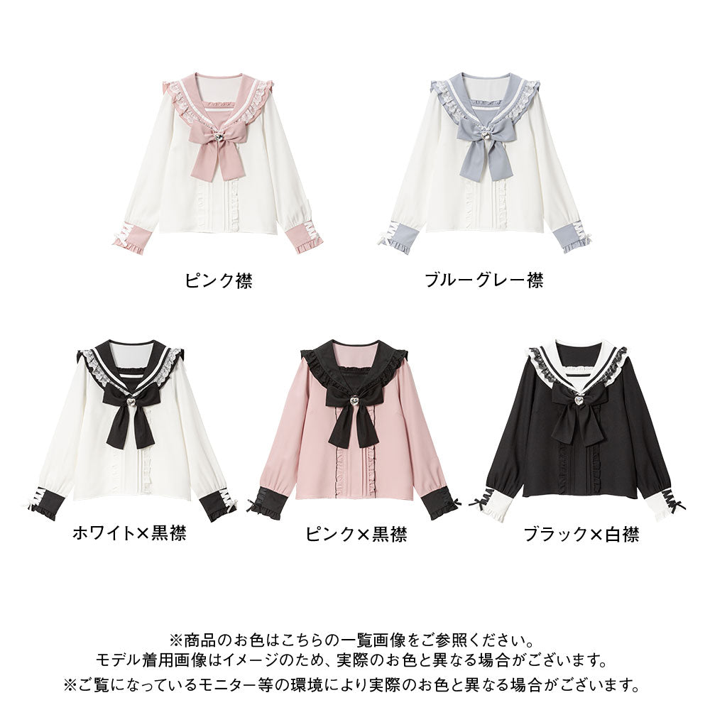 専用♡リラ襟ビジュー総レースブラウス ragrant-0.jpg